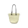 Handbags-Sensi Studio Baby Basket with Frayed border