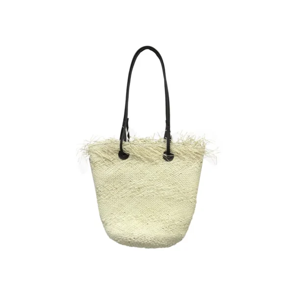 Handbags-Sensi Studio Baby Basket with Frayed border