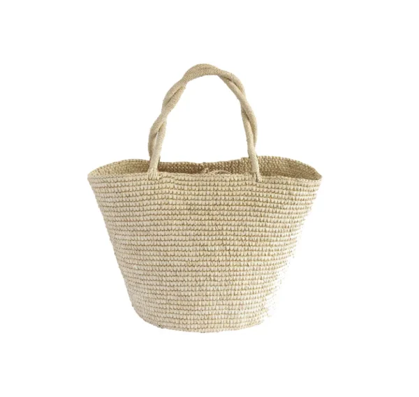 Handbags-Sensi Studio Baby tote woven straw solid