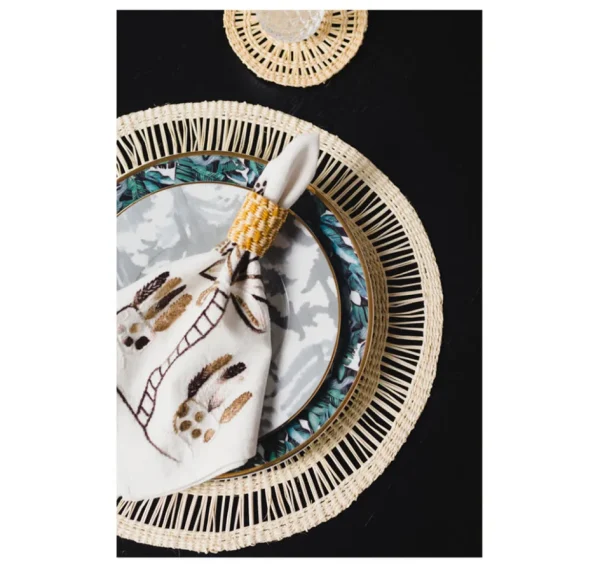 Home-Sensi Studio Calado multicolor Round Placemat (Set of 2 Units)