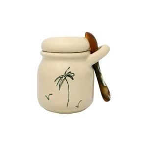 Home-Sensi Studio Ceramic Jar & Spoon “Life is a Beach”