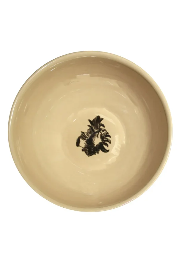 Home-Sensi Studio Ceramic Salad Bowl “Conchas de la Isla Cream” (Set of 2)