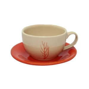 Home-Sensi Studio Ceramic Tea Cup & Tea Plate 