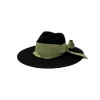 Women's Panama Hats-Sensi Studio Classic Long Brim Hat with Grosgrain Ribbon Band