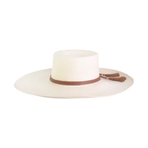 Women's Panama Hats-Sensi Studio Cordovan Hat Extra Long Brim