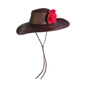 Women's Panama Hats-Sensi Studio Cordovez Extra Long Brim Hat