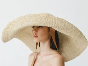 Women's Panama Hats-Sensi Studio Crochet Extra Long Brim Glamour Hat