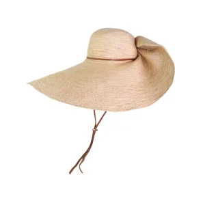 Women's Panama Hats-Sensi Studio Crochet Glamour Panama Hat with Leather Band