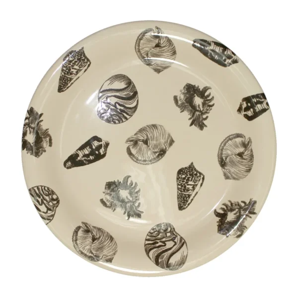 Home-Sensi Studio Dinner Plate “Conchas de la Isla Cream” (Set of 4)