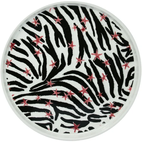 Home-Sensi Studio Dinner Plate “Estrellas y Zebra”