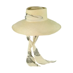 Men's Panama Hats | Women's Panama Hats-Sensi Studio Dumont Extra Long Brim Hat With Adjustable Fabric Band