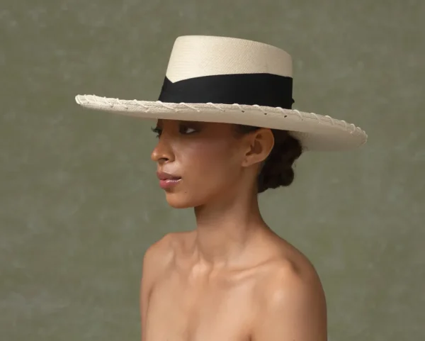 Women's Panama Hats-Sensi Studio Dumont Long Brim Hat