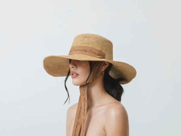 Women's Panama Hats-Sensi Studio El Mar Lo Cura Todo Hippie Crochet Long Brim