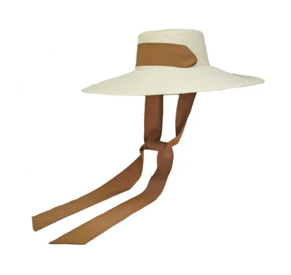 Women's Panama Hats-Sensi Studio Extra Long Brim Cordovan