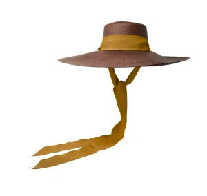 Women's Panama Hats-Sensi Studio Extra Long Brim Cordovan