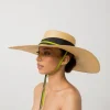 Women's Panama Hats-Sensi Studio Extra Long Brim Cordovan Hat