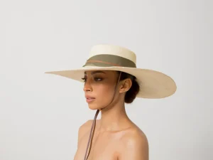 Women's Panama Hats-Sensi Studio Extra Long Brim Cordovan Hat