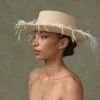 Women's Panama Hats-Sensi Studio Feathered Cordovan Hat