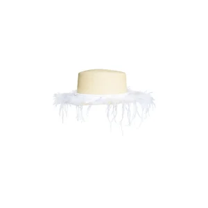 Women's Panama Hats-Sensi Studio Feathered Cordovan Hat