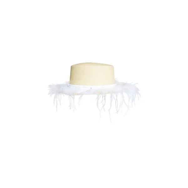 Women's Panama Hats-Sensi Studio Feathered Cordovan Hat