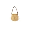 Handbags-Sensi Studio Feathers Mini Bucket with Leather handle