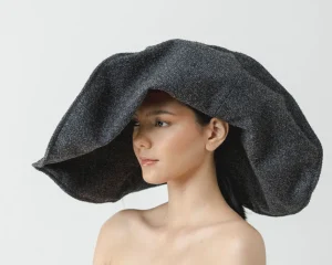 Women's Felted Wool Hats-Sensi Studio Flexible lady ibiza hat in buckley fabric