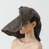 Women's Felted Wool Hats-Sensi Studio Flexible Lady Ibiza hat in tweed fabric