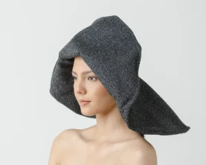 Women's Felted Wool Hats-Sensi Studio Flexible lady ibiza hat in buckley fabric