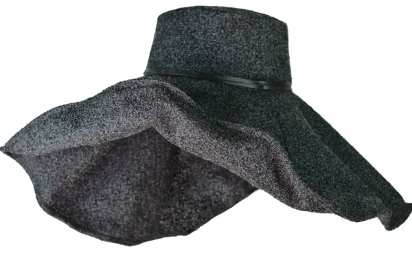 Women's Felted Wool Hats-Sensi Studio Flexible lady ibiza hat in buckley fabric