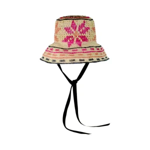 Women's Panama Hats-Sensi Studio Flower Crochet Lampshade