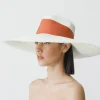 Women's Panama Hats-Sensi Studio Frayed Aguacate Hat Extra Long Brim