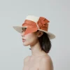 Women's Panama Hats-Sensi Studio Frayed Cordovan Hat