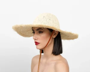 Women's Panama Hats-Sensi Studio Frayed Hat