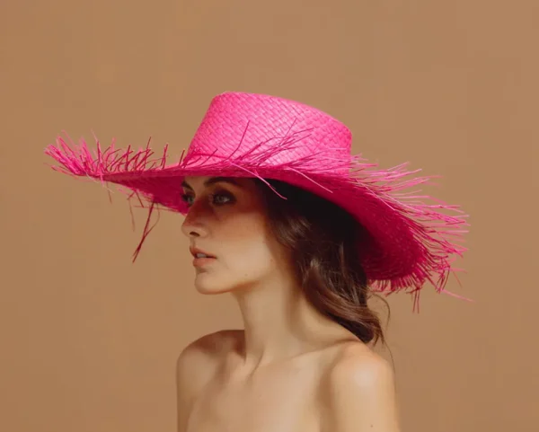 Women's Panama Hats-Sensi Studio Frayed Hippie Beach Hat