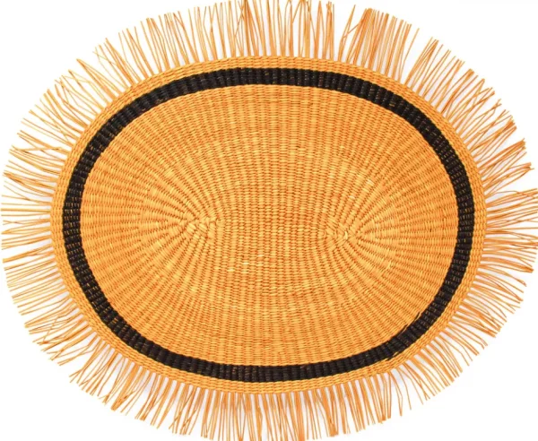 Home-Sensi Studio Frayed Oval Placemat (Set of 4 units)