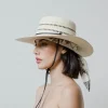 Women's Panama Hats-Sensi Studio Ginebra Hat With Leather Band and Handkerchief