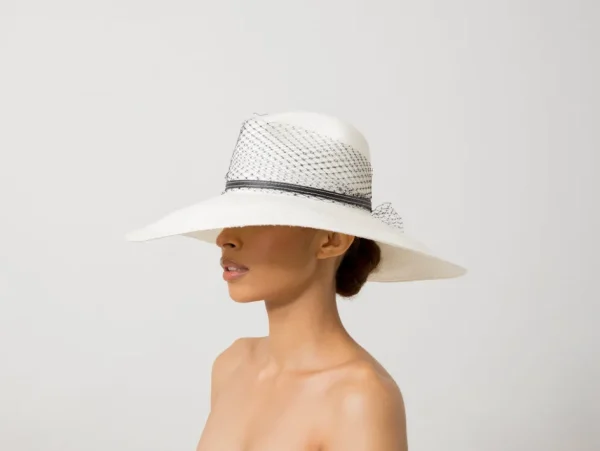 Women's Panama Hats-Sensi Studio Glamour Extra Long Brim Panama Hat