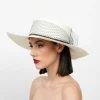 Women's Panama Hats-Sensi Studio Glamour Frayed Cordovan Long Brim Hat