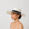 Women's Panama Hats-Sensi Studio Glamour Long Brim Cordovan Hat