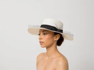 Women's Panama Hats-Sensi Studio Glamour Long Brim Cordovan Hat