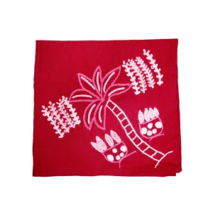 Home-Sensi Studio Hand Embroidered Linen Napkin (Set of 4)