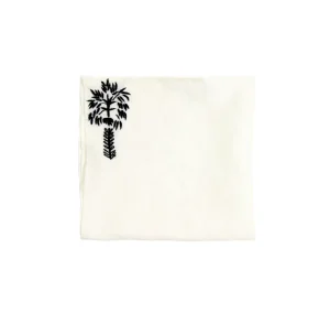 Home-Sensi Studio Hand embroidered linen napkin (Set of 4 Units)