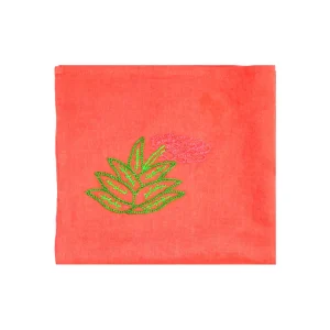 Home-Sensi Studio Hand embroidered linen napkins (Set of 4 Units)