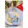 Home-Sensi Studio Hand embroidered linen tableware set (Set of 4 units)