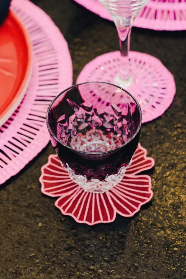 Home-Sensi Studio Hibiscus Coaster (Set of 2)