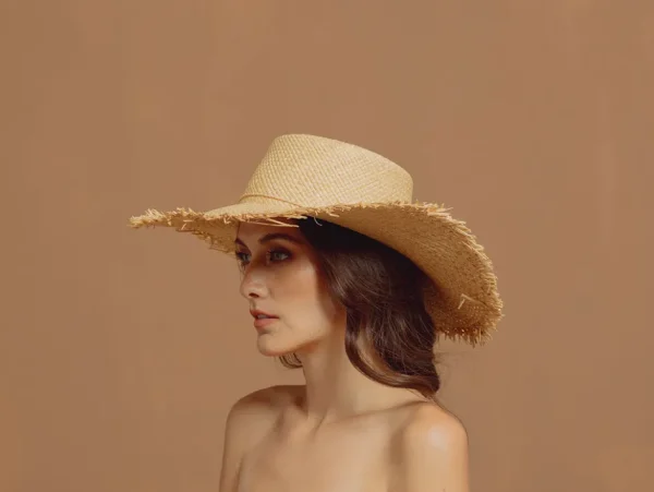 Women's Panama Hats-Sensi Studio Hippie Beach Hat Long Brim