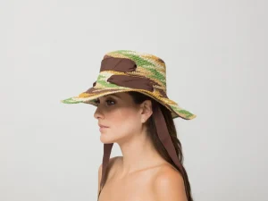 Women's Panama Hats-Sensi Studio Hippie Crochet Long Brim