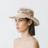 Women's Panama Hats-Sensi Studio Hippie Long Brim Crochet