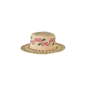 Women's Panama Hats-Sensi Studio Hippie Long Brim Crochet