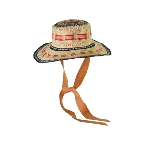 Women's Panama Hats-Sensi Studio Hippie Long Brim Crochet